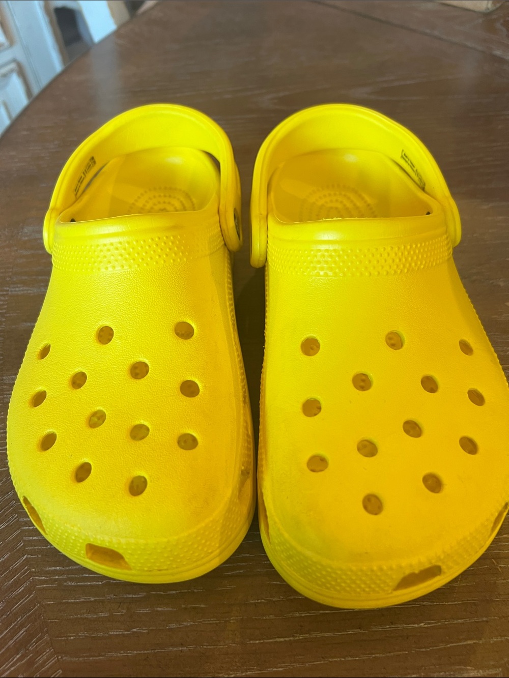 CROCS women's Classic Clog in Yellow